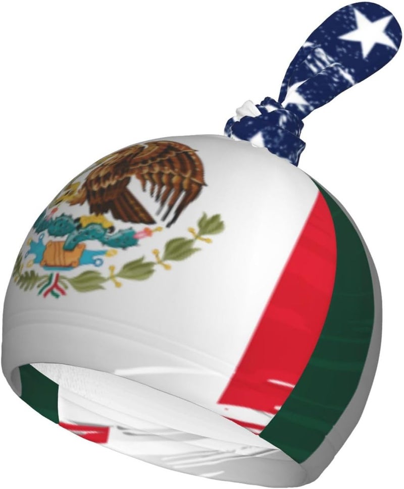 Figtihw American Flag with Mexican Flag Swaddle Blankets Newborn Receiving Blanket Baby Swaddle Wrap Soft Sleeping Sack for Baby Girls Boys - Image 3